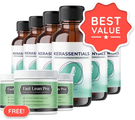 Kerassentials 6-bottle package with bonuses